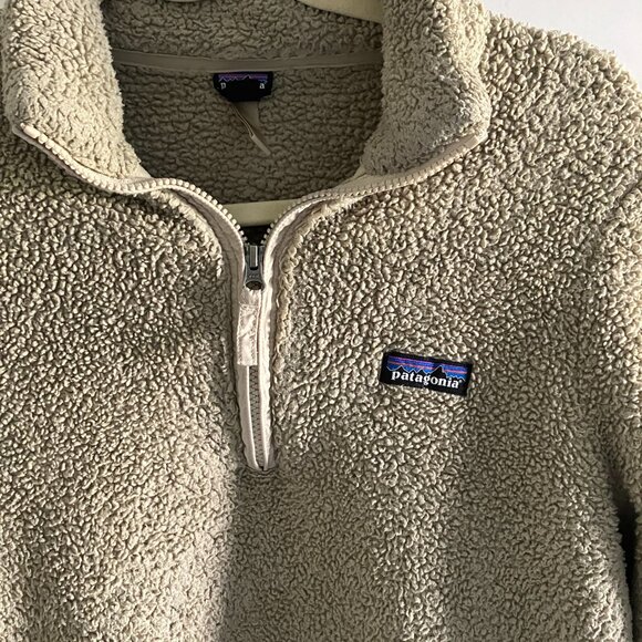 Patagonia Los Gatos Fleece 1/4 Zip Pullover Women’s Large Tan. - Picture 4 of 13